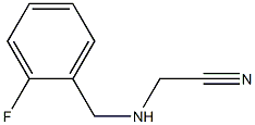 2-{[(2-fluorophenyl)methyl]amino}acetonitrile Struktur