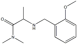 2-{[(2-methoxyphenyl)methyl]amino}-N,N-dimethylpropanamide Struktur