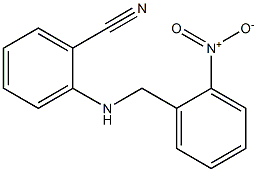 2-{[(2-nitrophenyl)methyl]amino}benzonitrile Struktur