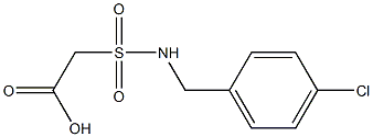 2-{[(4-chlorophenyl)methyl]sulfamoyl}acetic acid Struktur