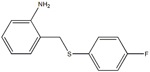 2-{[(4-fluorophenyl)sulfanyl]methyl}aniline Struktur