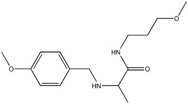 2-{[(4-methoxyphenyl)methyl]amino}-N-(3-methoxypropyl)propanamide Struktur