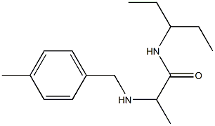 2-{[(4-methylphenyl)methyl]amino}-N-(pentan-3-yl)propanamide Structure