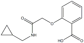 2-{[(cyclopropylmethyl)carbamoyl]methoxy}benzoic acid Struktur