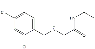 2-{[1-(2,4-dichlorophenyl)ethyl]amino}-N-(propan-2-yl)acetamide Struktur