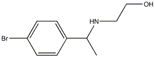 2-{[1-(4-bromophenyl)ethyl]amino}ethan-1-ol Struktur