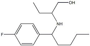 2-{[1-(4-fluorophenyl)pentyl]amino}butan-1-ol Struktur