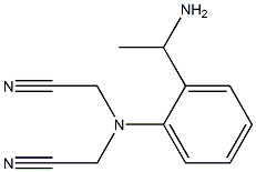 2-{[2-(1-aminoethyl)phenyl](cyanomethyl)amino}acetonitrile Struktur