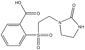 2-{[2-(2-oxoimidazolidin-1-yl)ethane]sulfonyl}benzoic acid Struktur