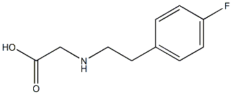 2-{[2-(4-fluorophenyl)ethyl]amino}acetic acid Struktur