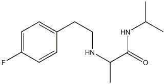 2-{[2-(4-fluorophenyl)ethyl]amino}-N-(propan-2-yl)propanamide Struktur