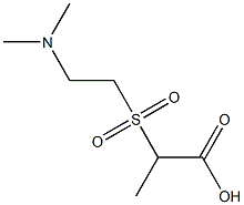 2-{[2-(dimethylamino)ethyl]sulfonyl}propanoic acid Struktur