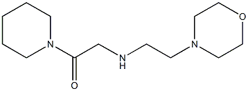 2-{[2-(morpholin-4-yl)ethyl]amino}-1-(piperidin-1-yl)ethan-1-one Struktur