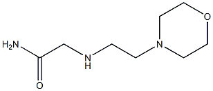 2-{[2-(morpholin-4-yl)ethyl]amino}acetamide Struktur