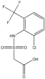 2-{[2-chloro-6-(trifluoromethyl)phenyl]sulfamoyl}acetic acid Structure