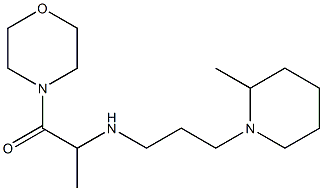 2-{[3-(2-methylpiperidin-1-yl)propyl]amino}-1-(morpholin-4-yl)propan-1-one Struktur