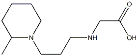 2-{[3-(2-methylpiperidin-1-yl)propyl]amino}acetic acid Struktur