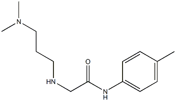 2-{[3-(dimethylamino)propyl]amino}-N-(4-methylphenyl)acetamide Struktur