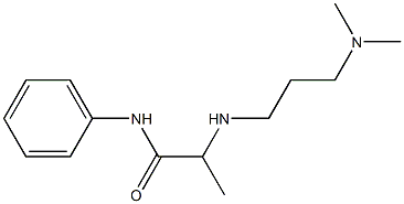 2-{[3-(dimethylamino)propyl]amino}-N-phenylpropanamide Struktur