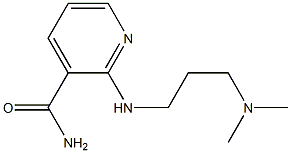 2-{[3-(dimethylamino)propyl]amino}pyridine-3-carboxamide Struktur