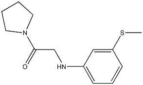 2-{[3-(methylsulfanyl)phenyl]amino}-1-(pyrrolidin-1-yl)ethan-1-one Struktur