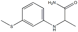 2-{[3-(methylsulfanyl)phenyl]amino}propanamide Struktur