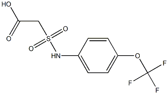 2-{[4-(trifluoromethoxy)phenyl]sulfamoyl}acetic acid Struktur