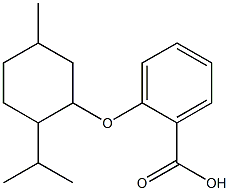 2-{[5-methyl-2-(propan-2-yl)cyclohexyl]oxy}benzoic acid Struktur