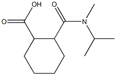 2-{[isopropyl(methyl)amino]carbonyl}cyclohexanecarboxylic acid Struktur