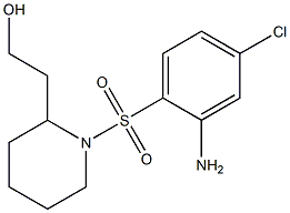 2-{1-[(2-amino-4-chlorobenzene)sulfonyl]piperidin-2-yl}ethan-1-ol Struktur