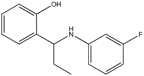 2-{1-[(3-fluorophenyl)amino]propyl}phenol Structure