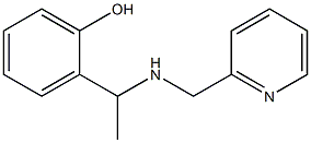 2-{1-[(pyridin-2-ylmethyl)amino]ethyl}phenol Struktur