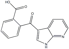 2-{1H-pyrrolo[2,3-b]pyridin-3-ylcarbonyl}benzoic acid Struktur