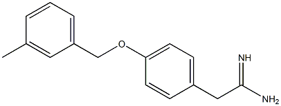 2-{4-[(3-methylbenzyl)oxy]phenyl}ethanimidamide Struktur