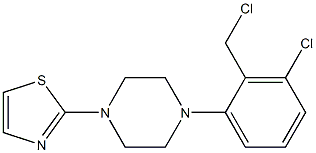 2-{4-[3-chloro-2-(chloromethyl)phenyl]piperazin-1-yl}-1,3-thiazole Struktur