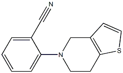 2-{4H,5H,6H,7H-thieno[3,2-c]pyridin-5-yl}benzonitrile Struktur