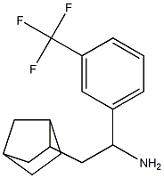 2-{bicyclo[2.2.1]heptan-2-yl}-1-[3-(trifluoromethyl)phenyl]ethan-1-amine Struktur