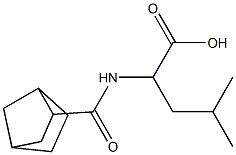 2-{bicyclo[2.2.1]heptan-2-ylformamido}-4-methylpentanoic acid Struktur