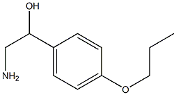 2-amino-1-(4-propoxyphenyl)ethanol Struktur