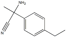 2-amino-2-(4-ethylphenyl)propanenitrile Struktur