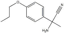 2-amino-2-(4-propoxyphenyl)propanenitrile Struktur