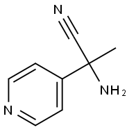 2-amino-2-pyridin-4-ylpropanenitrile Struktur