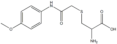 2-amino-3-({2-[(4-methoxyphenyl)amino]-2-oxoethyl}thio)propanoic acid Struktur