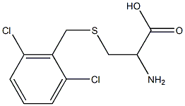 2-amino-3-{[(2,6-dichlorophenyl)methyl]sulfanyl}propanoic acid Struktur