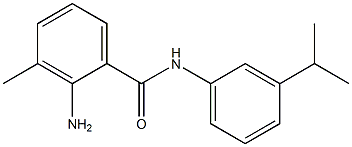 2-amino-3-methyl-N-[3-(propan-2-yl)phenyl]benzamide Struktur