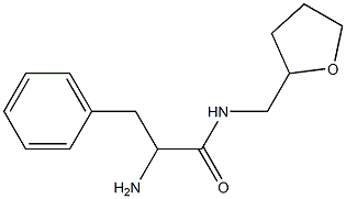 2-amino-3-phenyl-N-(tetrahydrofuran-2-ylmethyl)propanamide Struktur