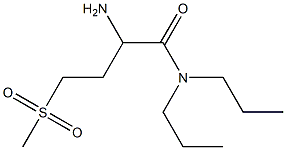 2-amino-4-(methylsulfonyl)-N,N-dipropylbutanamide Struktur