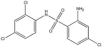 2-amino-4-chloro-N-(2,4-dichlorophenyl)benzene-1-sulfonamide Struktur