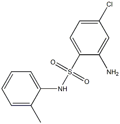 2-amino-4-chloro-N-(2-methylphenyl)benzene-1-sulfonamide Struktur