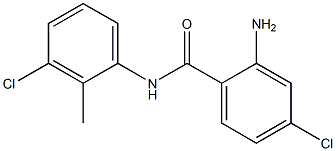 2-amino-4-chloro-N-(3-chloro-2-methylphenyl)benzamide Struktur